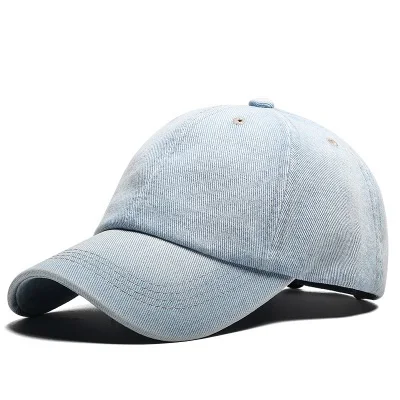 

Washed hat baseball cap for denim fabric can be customized bone masculino hats for men Min Order 100pcs