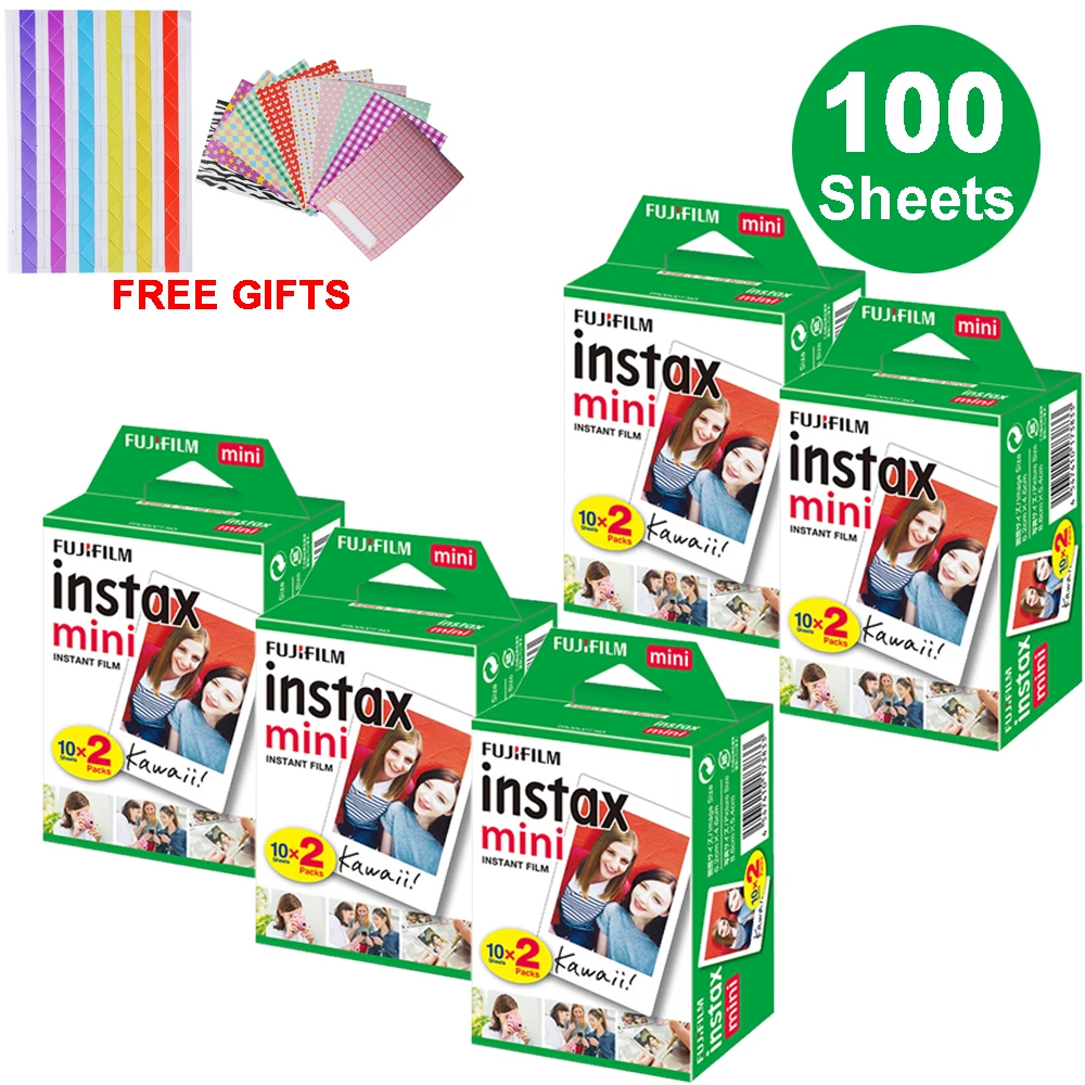Fujifilm Instax Mini белая краевая пленка мгновенная фотобумага для LiPlay Link Polaroid Instant 11 8 9 7s