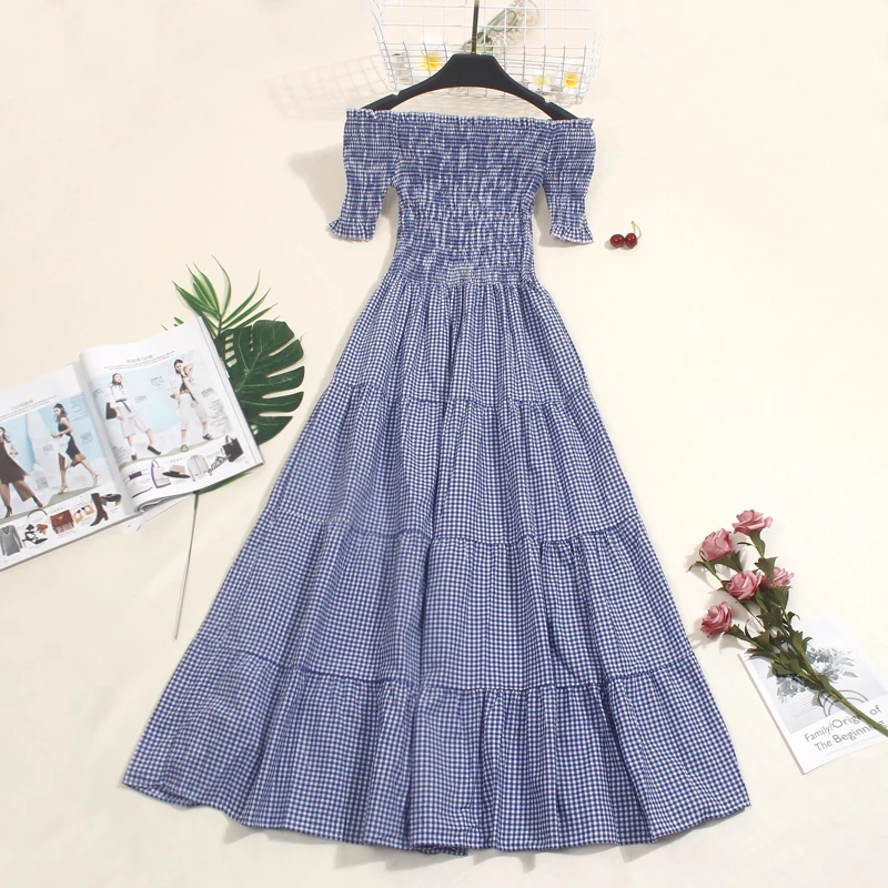 Новинка 2018 летнее женское платье с вырезом лодочкой элегантные плиссированные