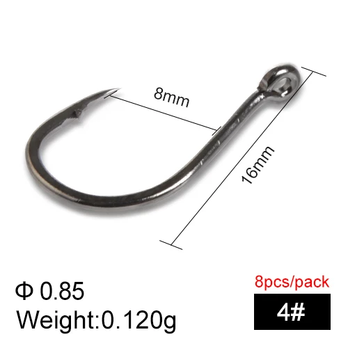 005-4 FTK рыболовные Hooks7-10pcs 1-14# KEIRYU и 4X-ISEAMA из высокоуглеродистой стали с колючей спинкой для ловли карпа с одним крюком с глазами Pesca - Цвет: 005-4