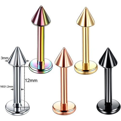 5 шт/лот титановый пирсинг Nariz Labret пирсинг носа пирсинг Nez шпильки Nostril Винт Серьга в нос тела ювелирные изделия-пирсинг - Окраска металла: M1610