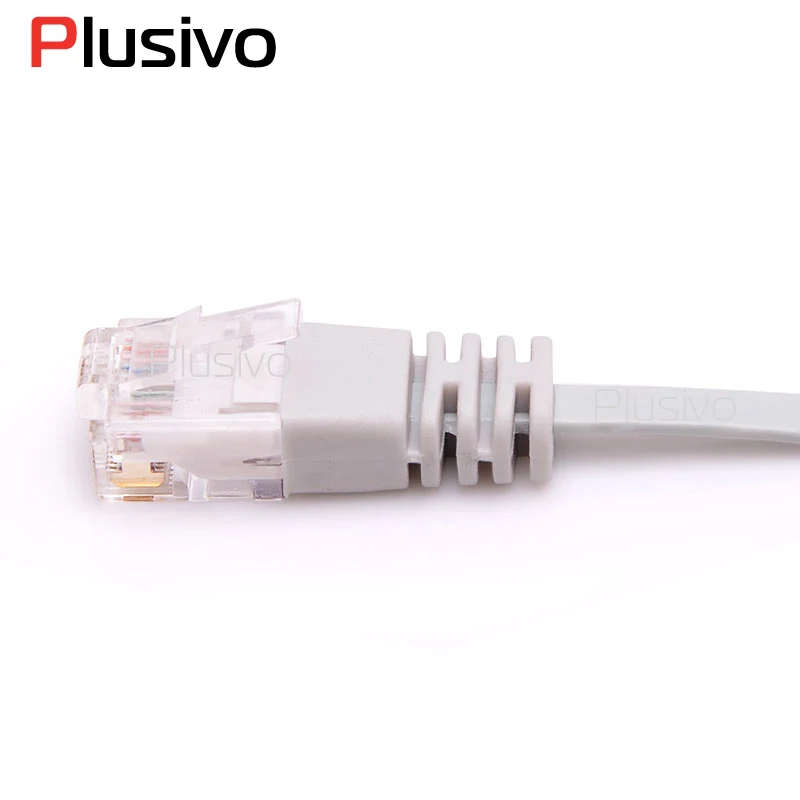 Высокое качество 2 М ультра тонкий плоский Ethernet кабель RJ 45 сетевой UTP Lan Cat6