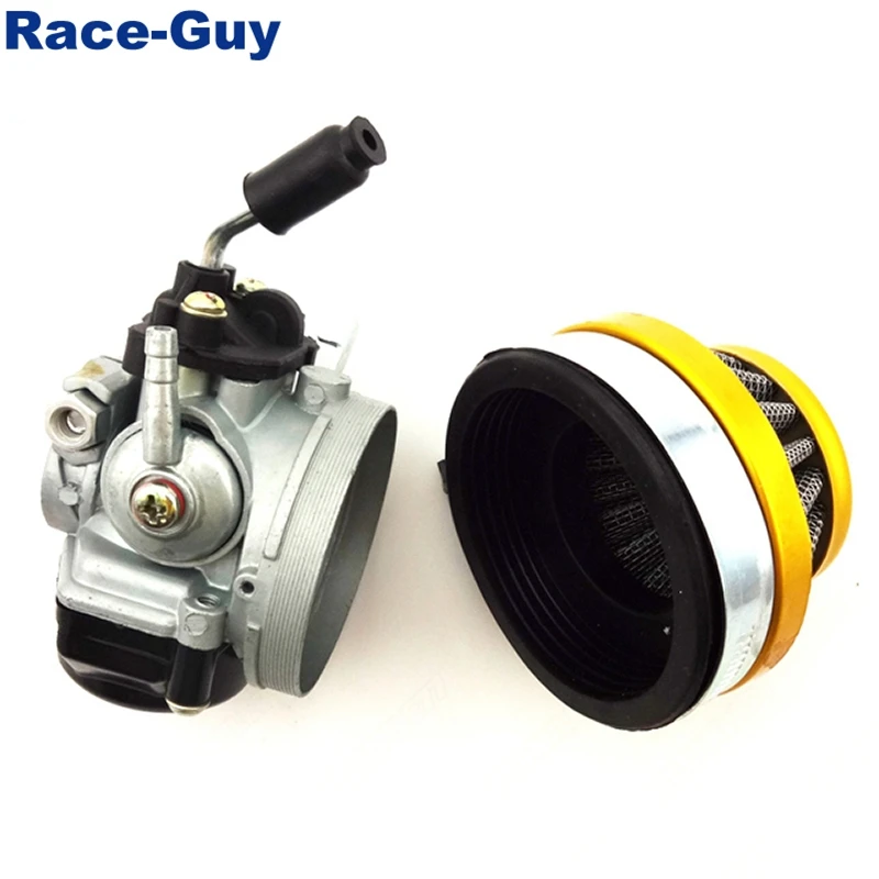 Racing Carburetor Carb + Gold 59mm Air Filter For 2 Stroke 49cc 50cc 60cc 66cc 80cc Engine Gas Motorized Bicycle Push Bike |