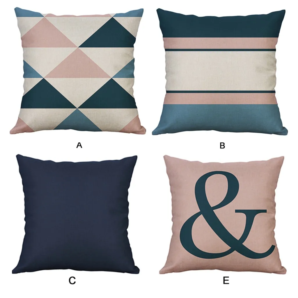 Наволочка Ouneed простые льняные креативные подушки Наволочки Мягкая на подушку