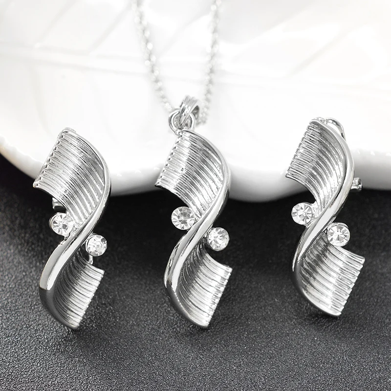 Sunny Jewelry Romantic Sets For Women Necklace Earrings Pendant Cubic Zirconia Wedding Gift Findings | Украшения и аксессуары
