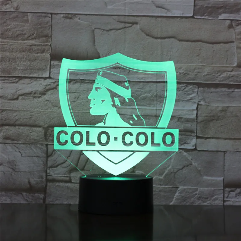 Коло футбол 3D LED USB лампа Акриловая Новинка рождественское освещение подарок RGB