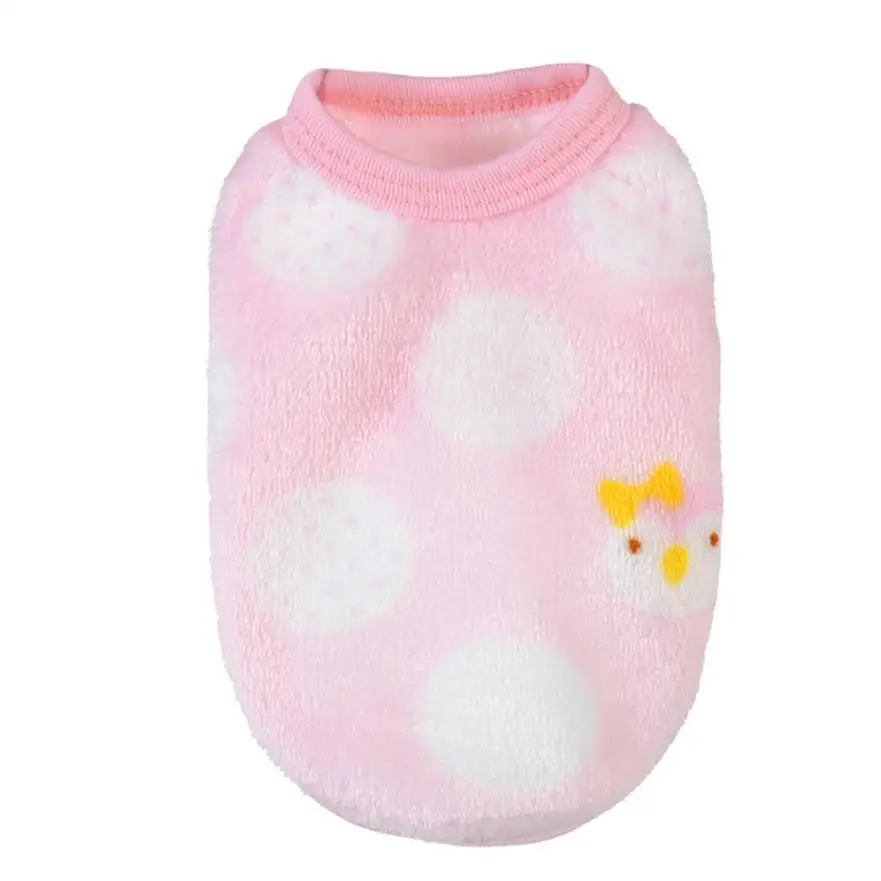 Теплое вязаное пальто для питомца кота собаки щенка одежда жилет куртка костюм #