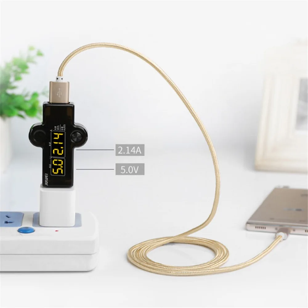 USB кабель с нейлоновым покрытием зарядный шнур для передачи данных и