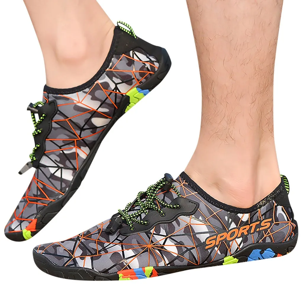 Мужская повседневная обувь спортивная летняя пляжная для пары легкая и дышащая