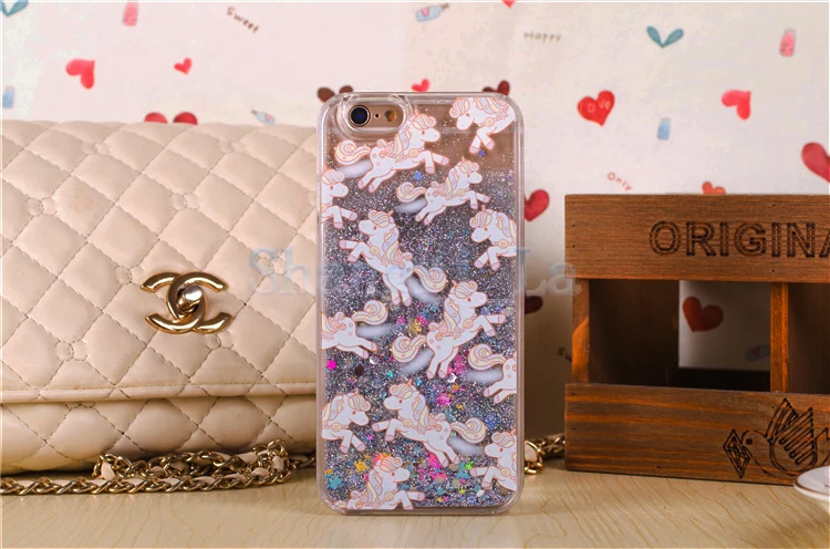 Crystal Clear Case Dynamic Liquid Santa Claus Christmas Glitter Bling Sand Quicksand Star For iPhone7 7plus 5 6s 6 6plus DHL |