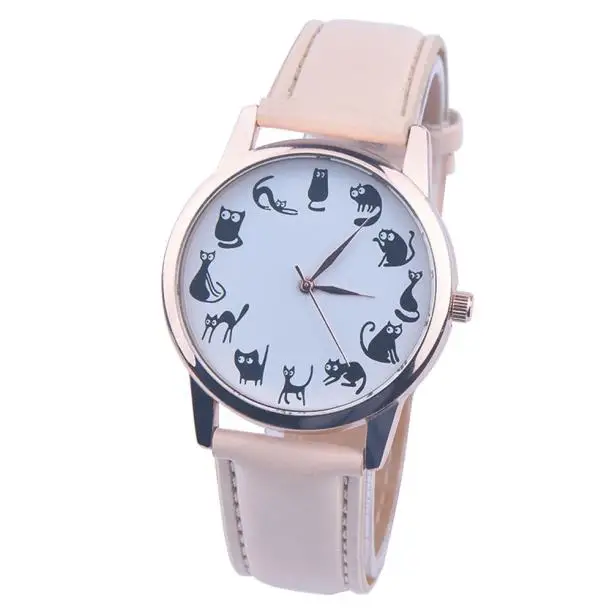 Женские часы, кошачьи часы, Reloj Mujer, Классические кварцевые часы, брендовые, повседневные, Relogio Feminino, часы, 8 цветов,, Dames Horloges
