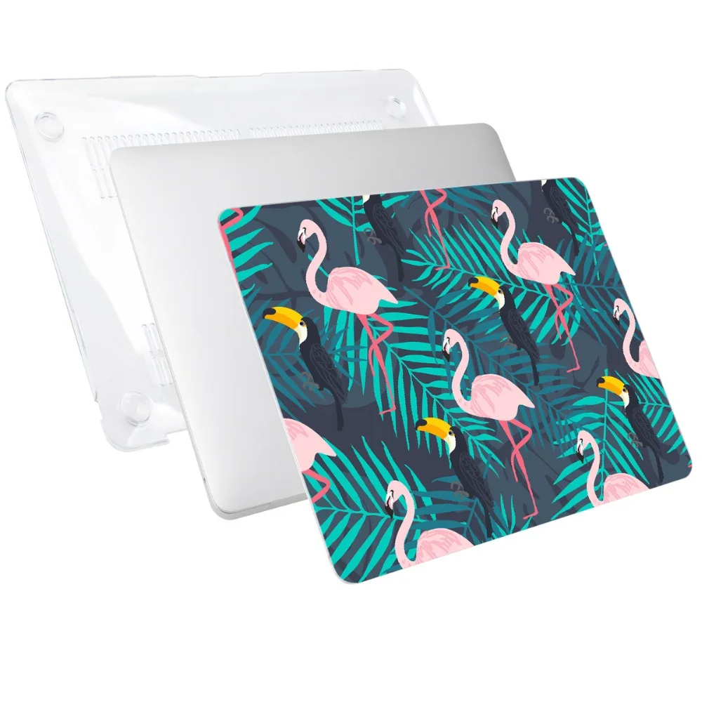 Чехол для ноутбука с фламинго APPle MacBook Air Pro retina 11 12 13 3 15 4 дюймов сенсорной панелью