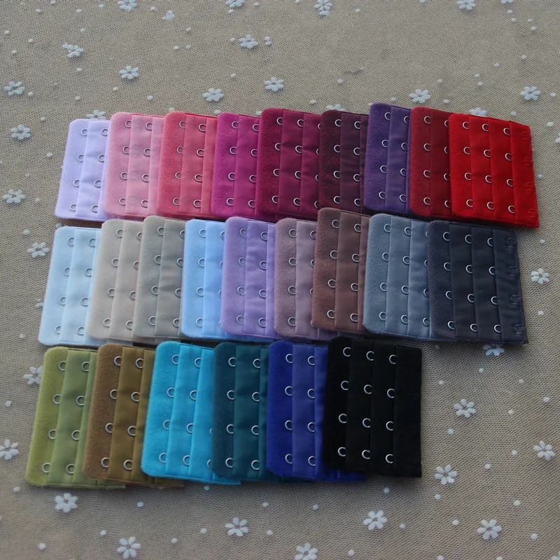 3PCS Multiple colors Bra extender Three rows Four buckles Underwear extension 2018 NEW Women accessories Distance 1.9cm |