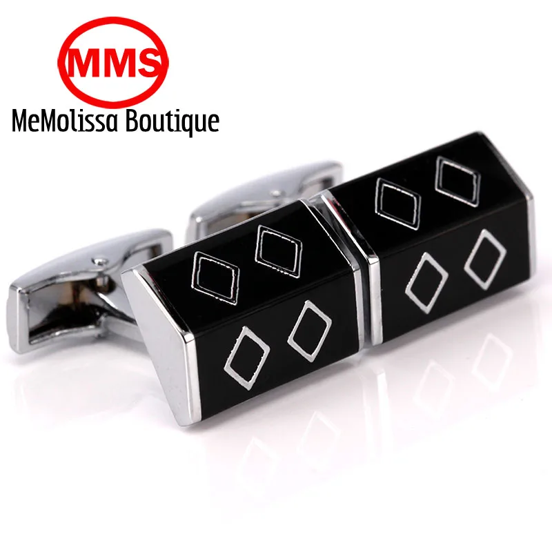 MeMolissa винтажные запонки Цвет Черный Проверьте Дизайн Горячая продажа медный