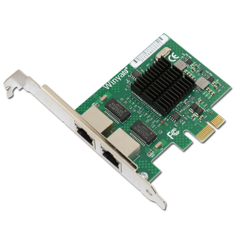 E575T2 Двухпортовая PCI E X1 Gigabit Ethernet Сетевая карта 10/100 Мбит/с LAN адаптер контроллер