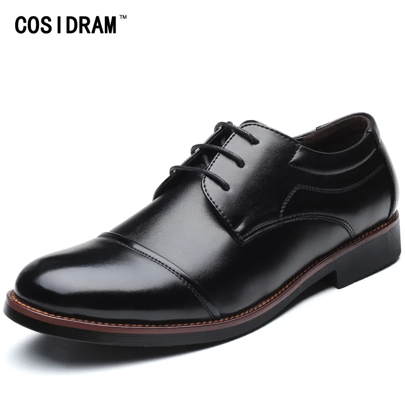 COSIDRAM/2018 весенние оксфорды для мужчин официальная обувь модельные туфли модные