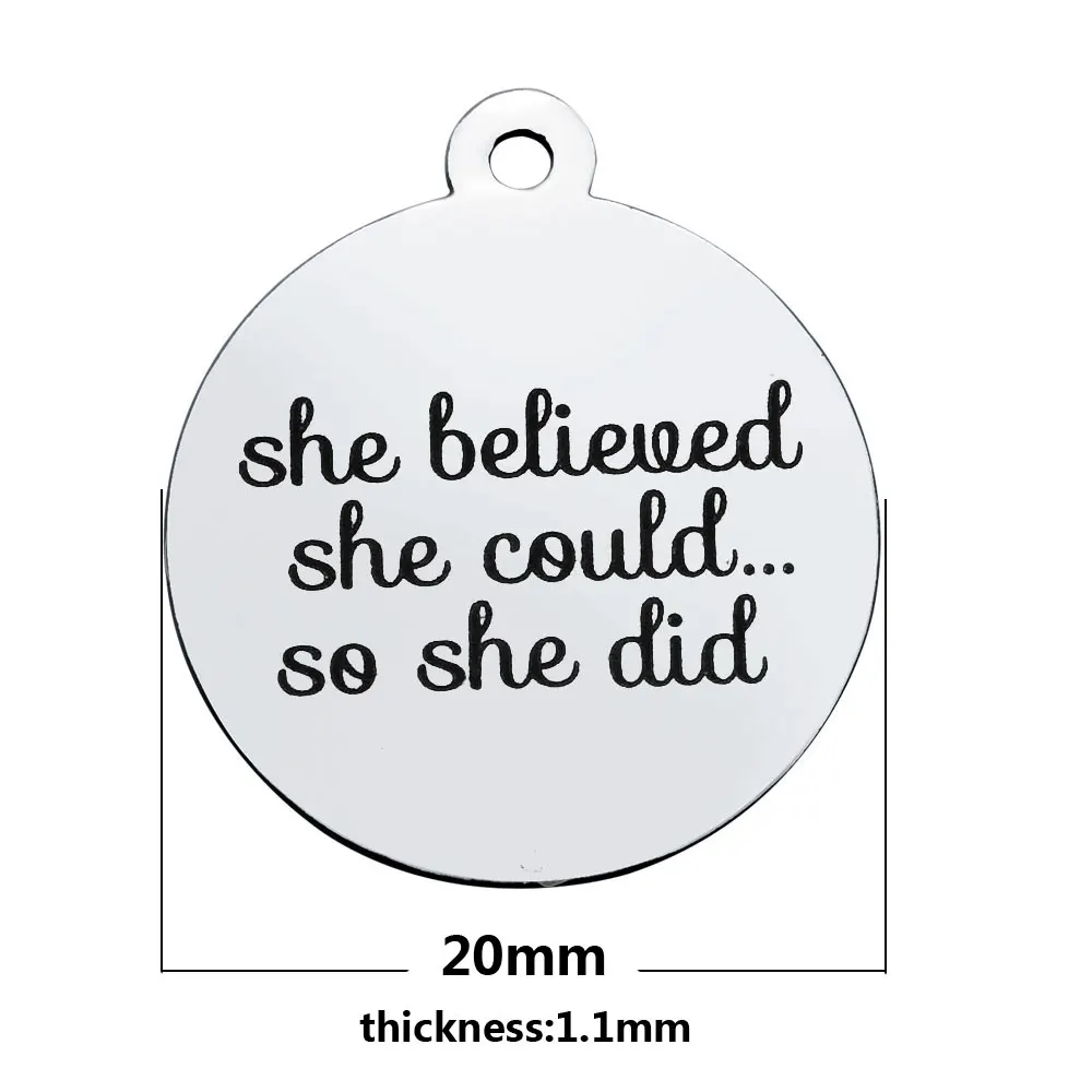 30 шт. подвеска из нержавеющей стали 20 х2 5 мм|charm pendant|inspirational charmspendant charms |