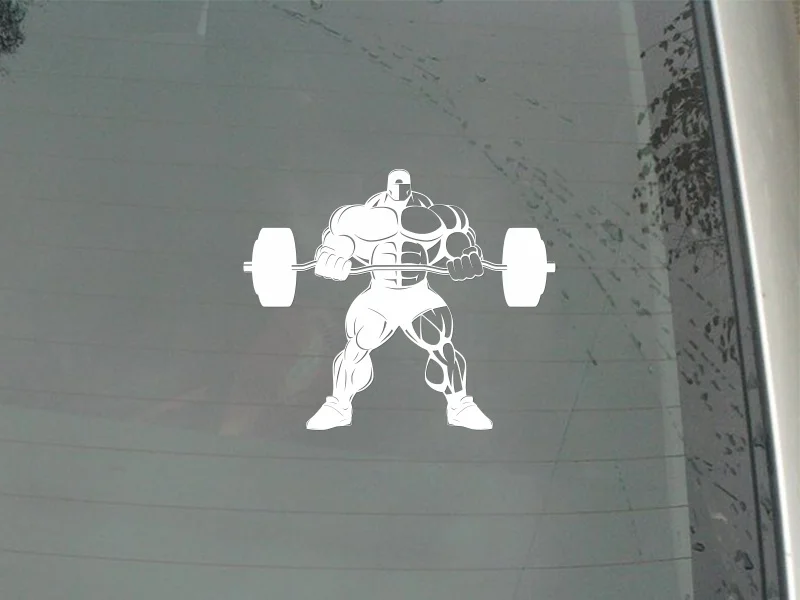 Сильный мускулистый мужской штанга для подтяжки в тренажерном зале виниловые