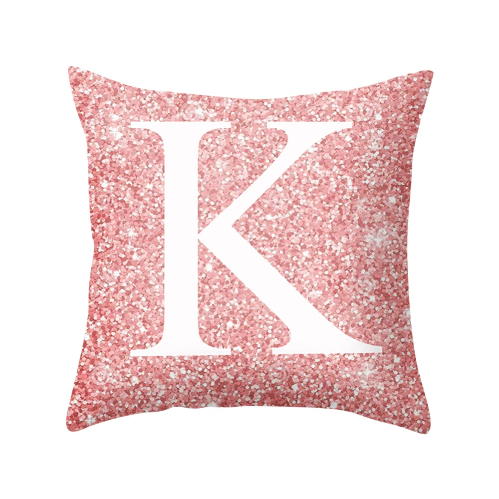 pink 45x45cm Современные Простые Декоративные наволочки, принт, наволочки из полиэстера, наволочки для дома, вечерние, для отеля, текстиль, 45 см* 45 см - Цвет: pink 45x45cm