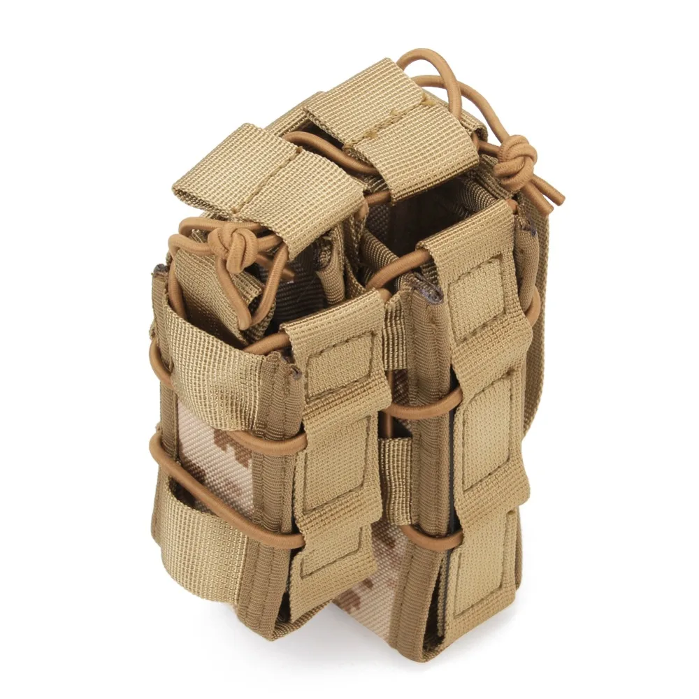 Molle Системы подсумок 5 56 9 мм хранения двойной спальные мешки 1000D нейлон Airsoft