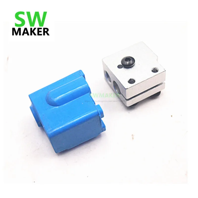 1 set Volcano Silicone Socks + block for Volcano Block and Fixings (Thermistor Clamping) for Reprap Prusa i3 3D printer hotend 1 set Volcano Silicone Socks + block for Volcano Block and Fixings (Thermistor Clamping) for Reprap Prusa i3 3D printer hotend