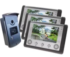 SmartYIBA видеодомофон 7''Inch монитор проводной видео дверной звонок Домофон Системы доступа RFID 3 монитор 1 Камера для дома