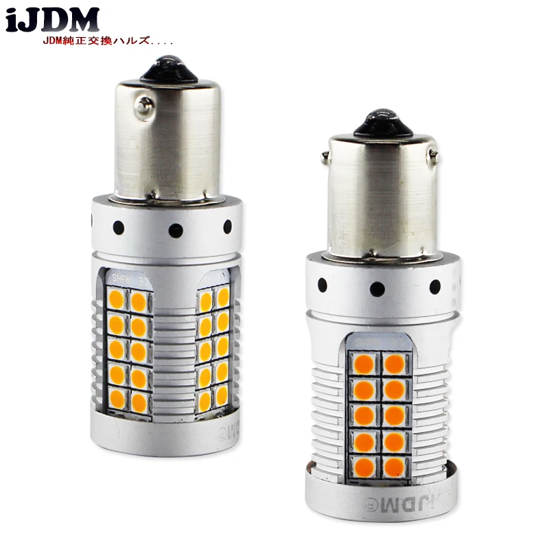 IJDM не требуется резистор Желтый Янтарный 3030 светодиодный BAU15S 7507 PY21W 1156PY лампы для