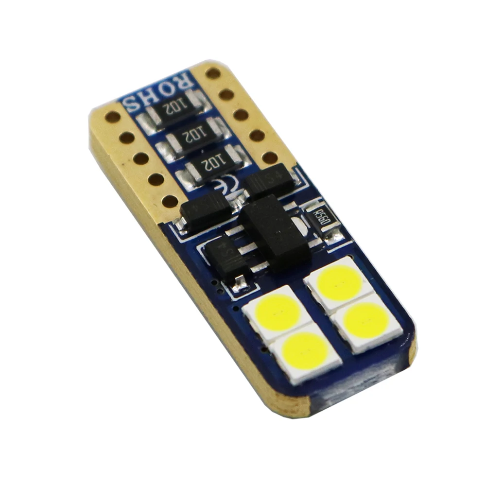 YSY 50 шт. T10 Canbus светодиодный 10 W5W 3030 8SMD Led s автомобильное освещение боковая лампа с