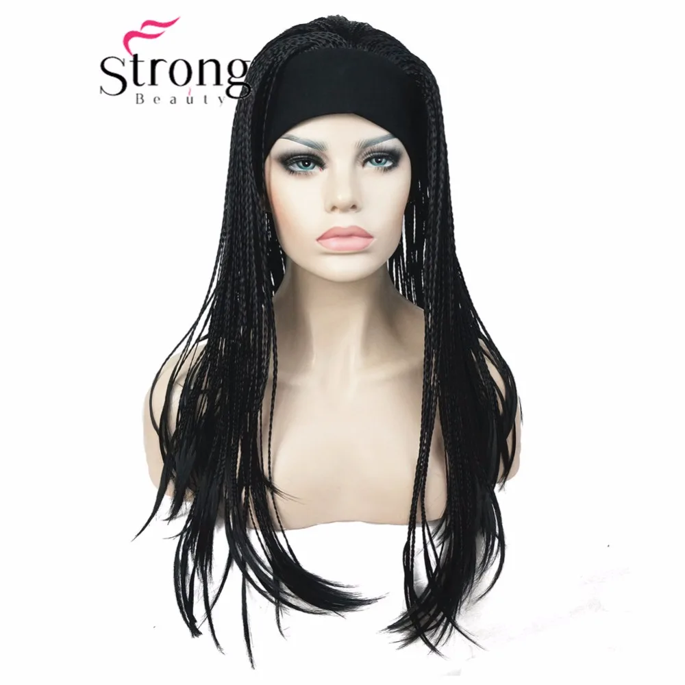 StrongBeauty, длинный блонд, Плетеный, 3/4, оголовье, полный синтетический парик, коробка, косы, парик, покрытие, парики, цвет на выбор