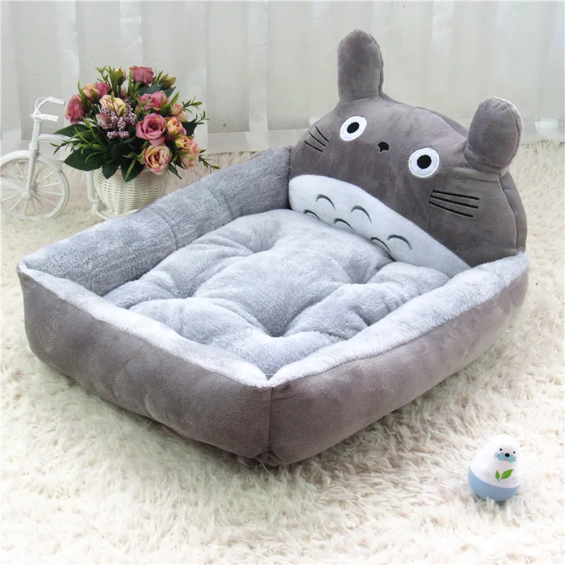 

2 Size Totoro Pet Warm Soft Dog Cat House Supply For Dog/Cat Rabbit Bed Pet Sleep Bad For Dog And Cat Small Pet dog lounger