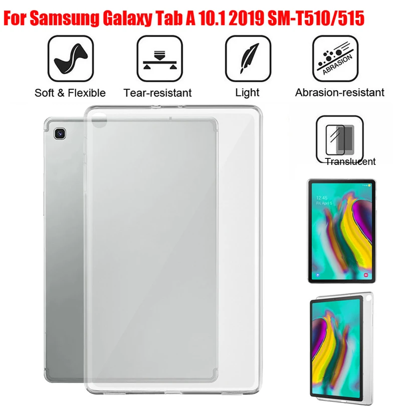 Задняя крышка для планшета для Samsung Galaxy Tab S5e T720 T725/Tab A SM-T510/515 Tab A P205/P200 TPU гель кремний чехол s30