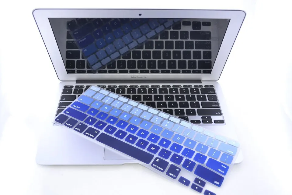 2015 13 &quotСША Градиент Синий Силиконовый защитный чехол для клавиатуры Apple Mac MacBook Pro