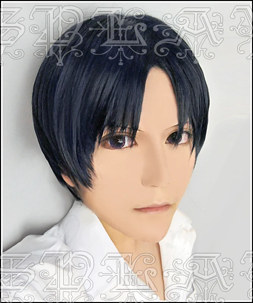 

Anime Card Captor Sakura Eriol Hiiragizawa Erioru Cosplay Wigs Short Black Heat Resistant Synthetic Hair Wig + Wig Cap