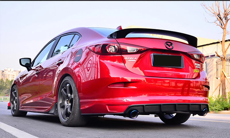 Для Mazda 3 Axela украшение автомобиля M6 GT стиль ABS пластик краски ing цвет задний спойлер багажника