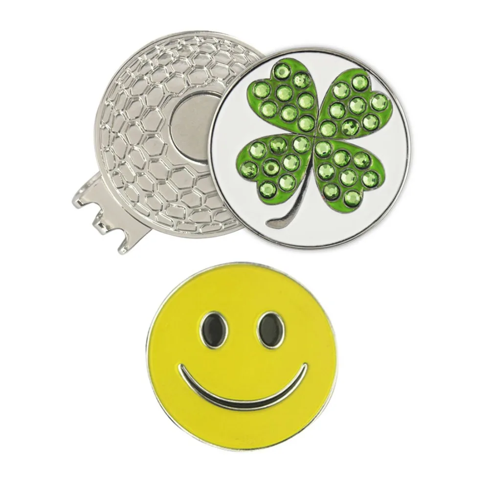 Маркеры для гольфа PINMEI с кристаллами в виде клевера | Спорт и развлечения