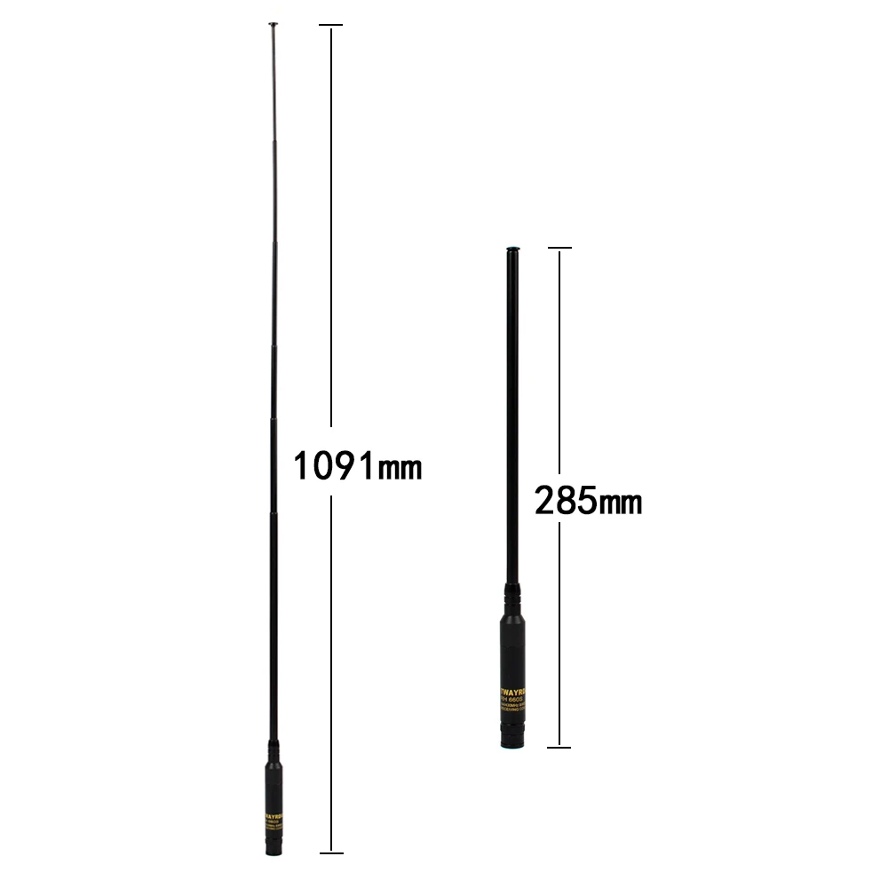 HYS RH660S Walkie Talkie BNC УКВ антенны 144/430 мГц Dual Band Портативный ручной двусторонней