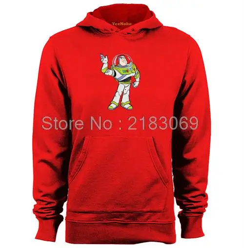 Toy Story character Buzz Lightyear Mens &amp Womens Cartoon Hoodies Long Sleeve | Мужская одежда