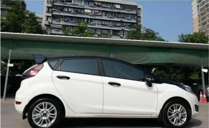 JIOYNG ABS Черный Грунтовка заднего крыла Спойлеры ствола губы подходит для Ford Fiesta хэтчбек 2009 2010 2011 2012 2013