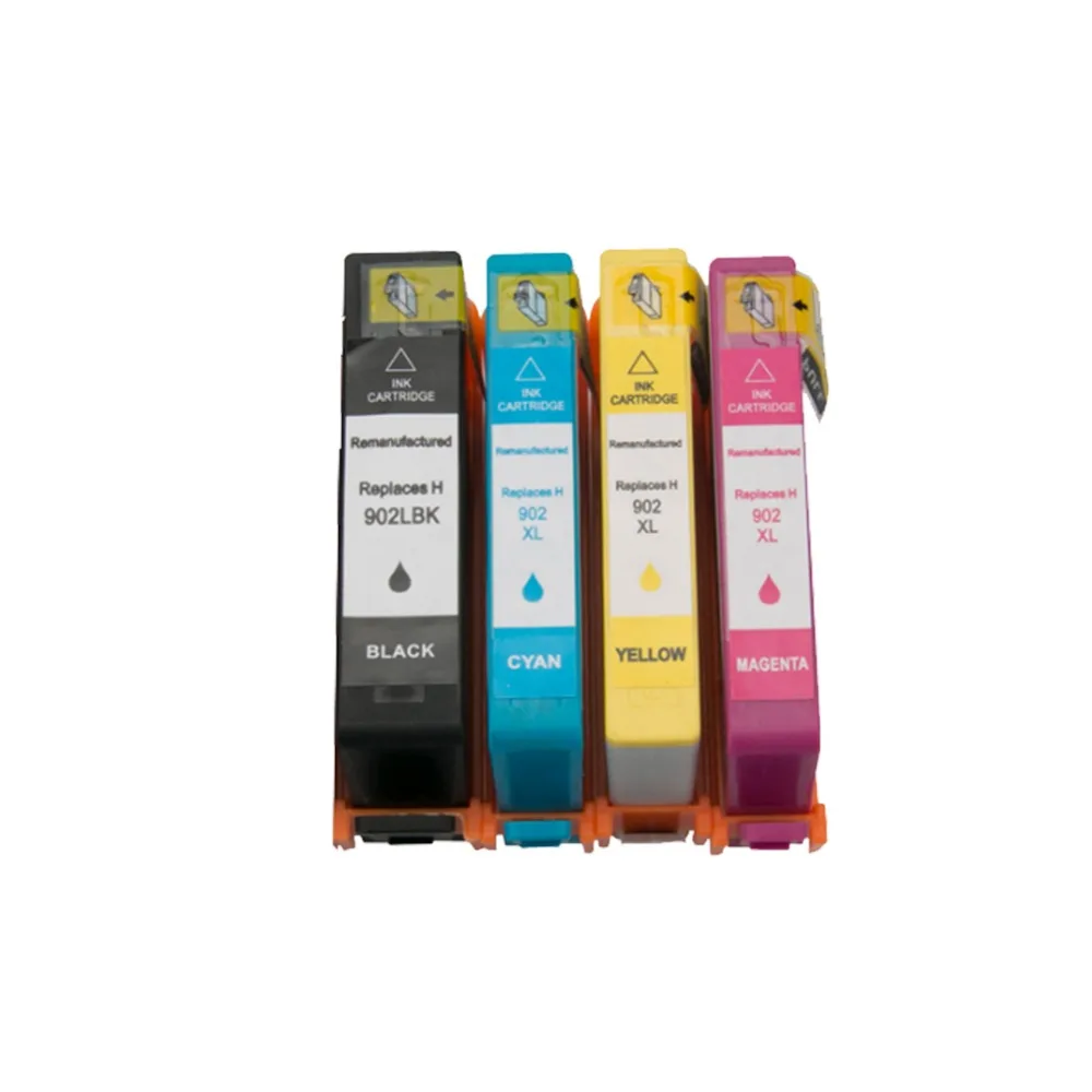 YLC 4pk 902XL совместимый чернильный картридж для hp 902 Officejet Pro6960 6961 6963 6964 6965 6966 6968 6970 6971