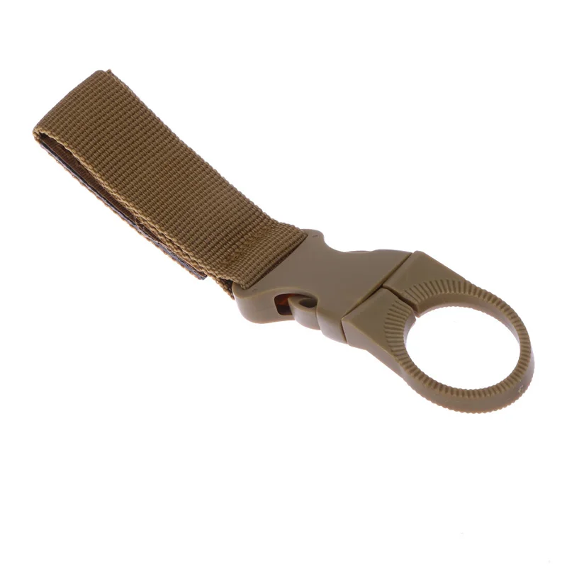 Military Multifunctional Buckle Webbing Straps High Strength Nylon Molle Water Bottle Carabiner Belt Hanging Keychain Key Hook