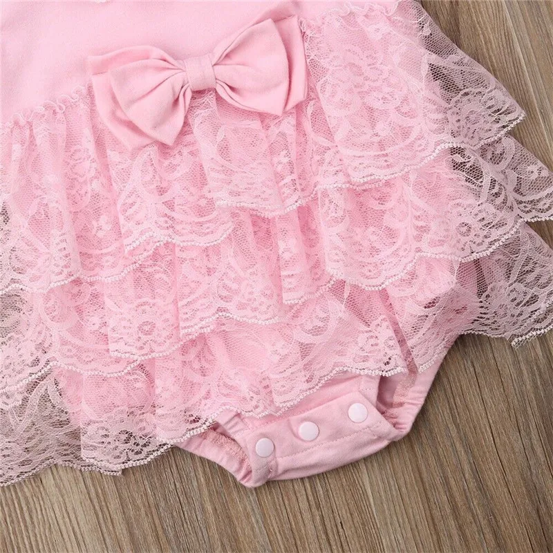 Детский кружевной комбинезон без рукавов на возраст 0 18 месяцев|Ромперы| |