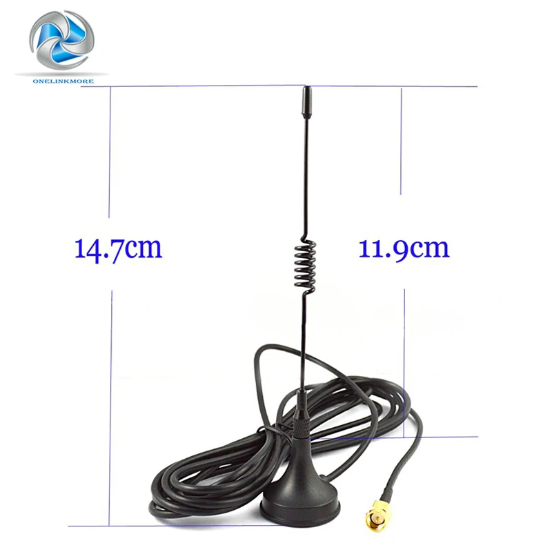 5dbi 433 МГц телевизионные антенны antena GSM SMA разъем с магнитной база для Ham радио