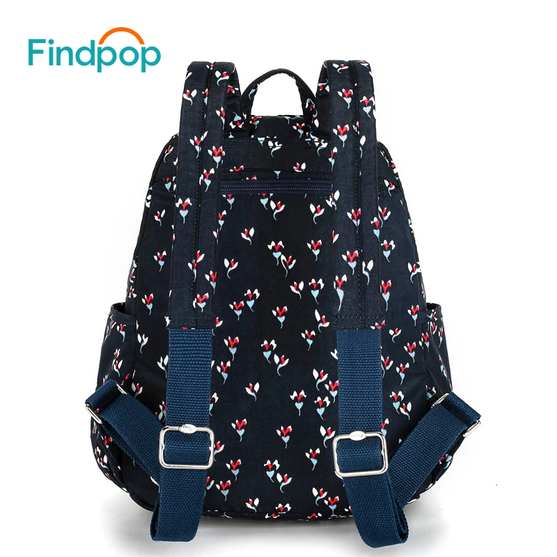 Рюкзак Findpop Folral с принтом для женщин 2018 новый Холщовый водонепроницаемый большой