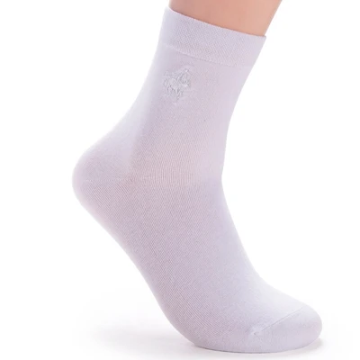 5pairs white PIER POLO, оригинальные брендовые носки, мужские носки высокого качества, деловая одежда, Носки Happy, классические, однотонные, мужские, 100 хлопок, носки, черные - Цвет: 5pairs white