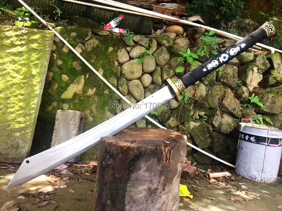 Китайский Меч KungFu Broadsword Катана ушу да дао острый высокий клинок из марганцевой