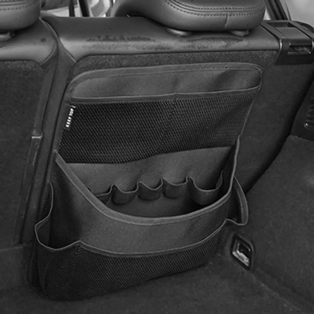 Car Backseat Organizer Auto Trunk Storage Bag Back Seat Interior Accessories Mesh Pockets For SUV Vehicle Truck | Автомобили и