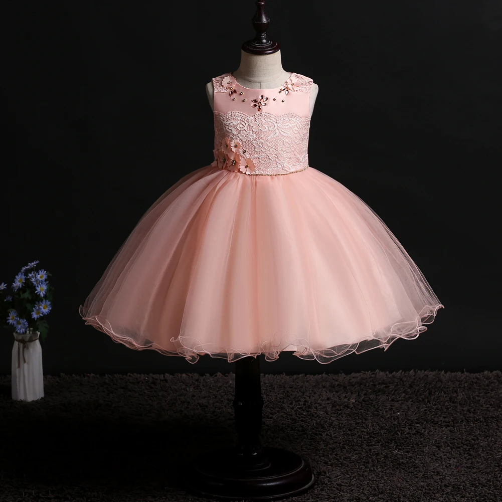 New Baby Girl Clothing girls dress European and American sleeveless Lace Full Moon Wedding Child Princess | Детская одежда и обувь