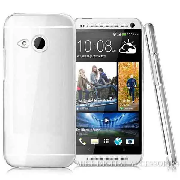 For HTC M8 mini One 2 New High Quality Transparent Case Hard Plastic Crystal Clear Luxury Protective Cover Free Shipping |