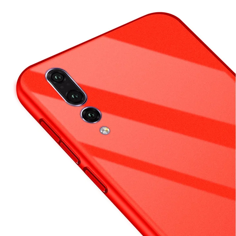 Роскошные Зеркало Жесткий Пластик чехол для huawei P20 Pro задняя крышка