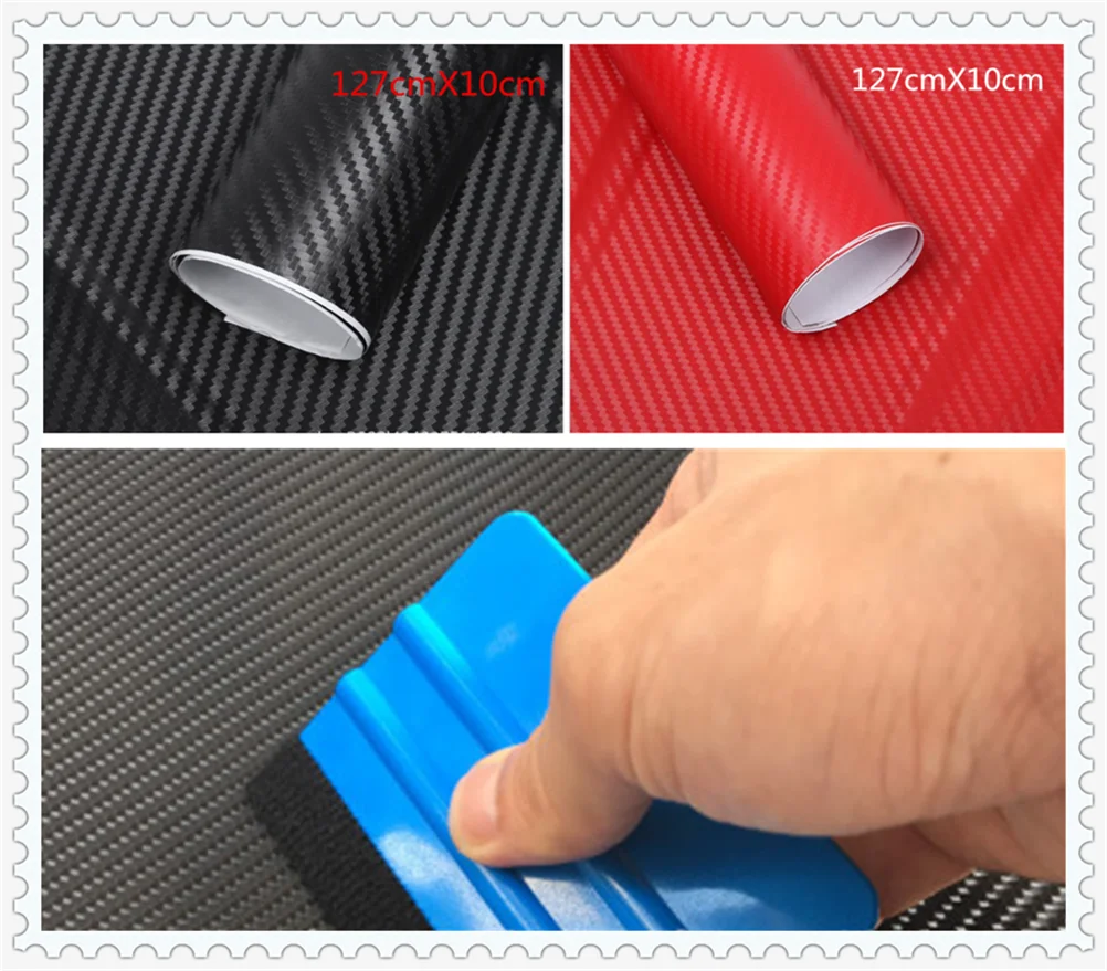 Автомобильные наклейки из углеродного волокна 3D стерео мотоцикл цветная пленка